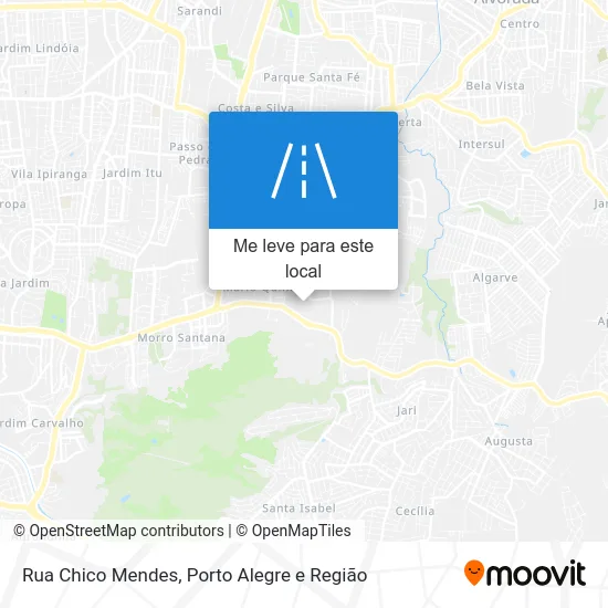 Rua Chico Mendes mapa