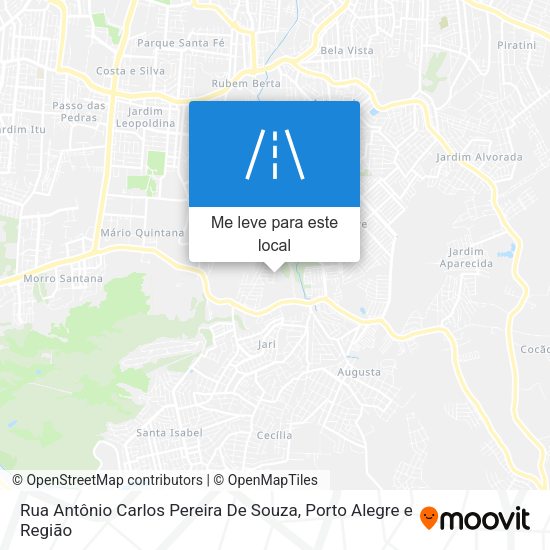 Rua Antônio Carlos Pereira De Souza mapa