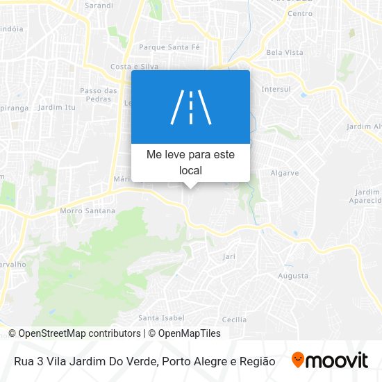 Rua 3 Vila Jardim Do Verde mapa