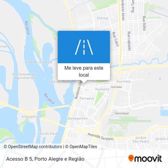 Acesso B 5 mapa