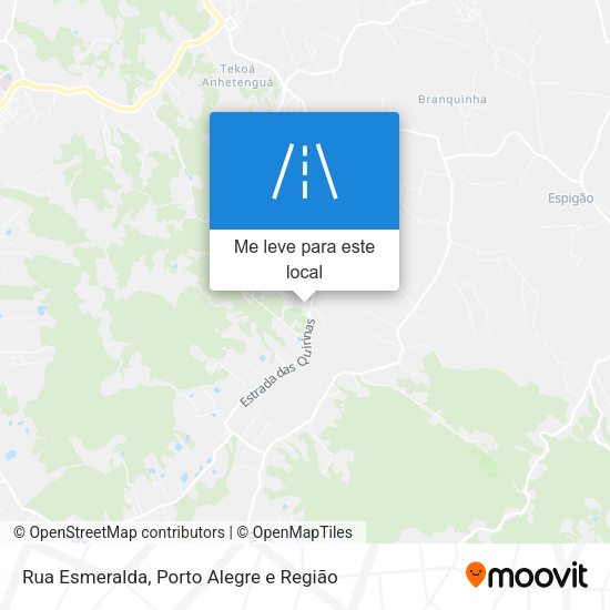 Rua Esmeralda mapa