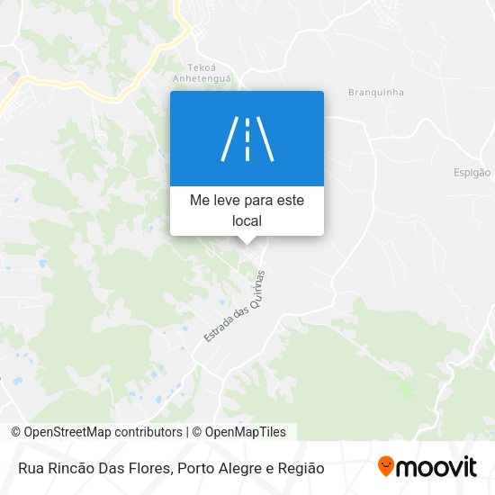 Rua Rincão Das Flores mapa
