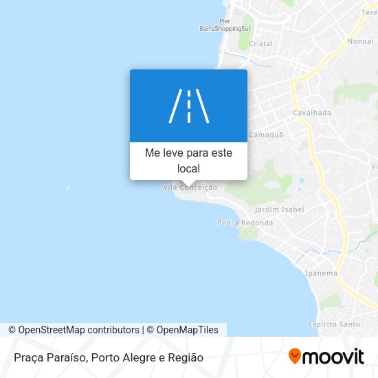 Praça Paraíso mapa