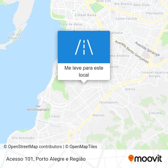 Acesso 101 mapa