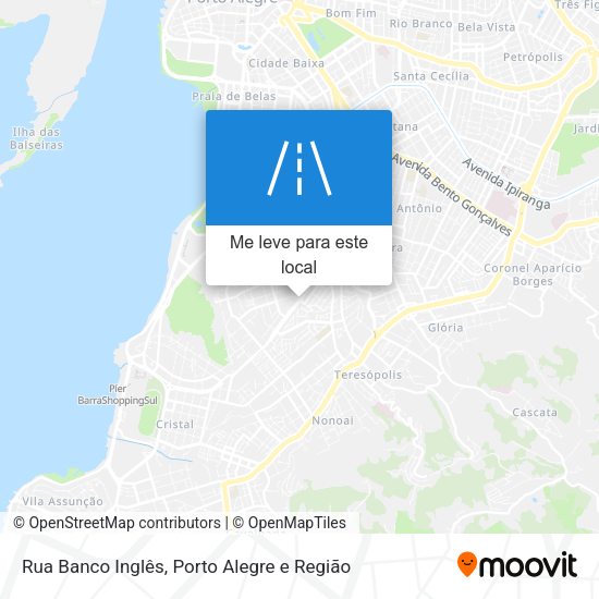 Rua Banco Inglês mapa