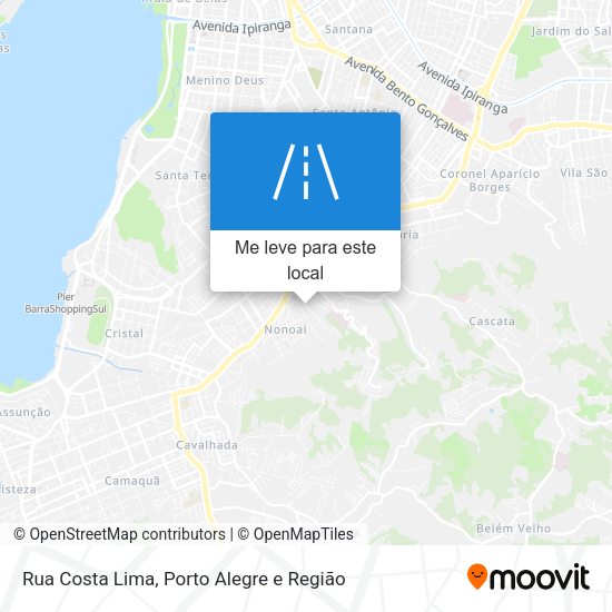 Rua Costa Lima mapa