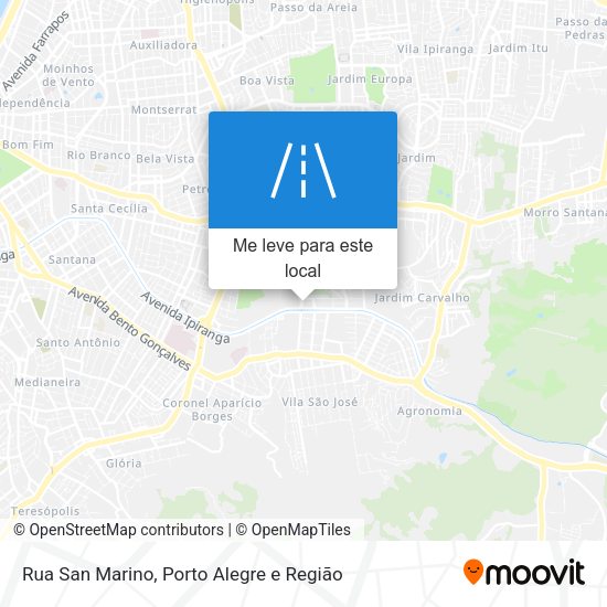Rua San Marino mapa