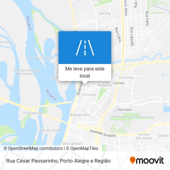 Rua César Passarinho mapa