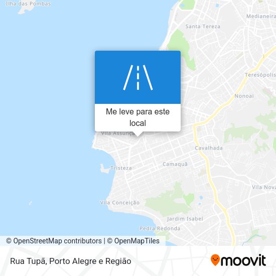 Rua Tupã mapa