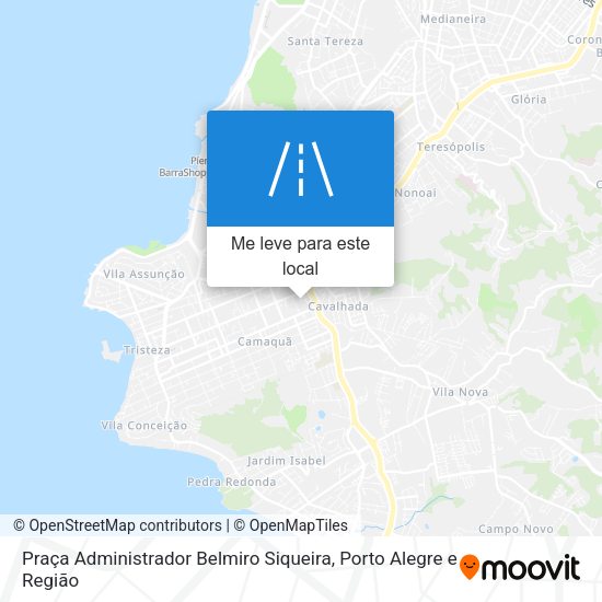 Praça Administrador Belmiro Siqueira mapa