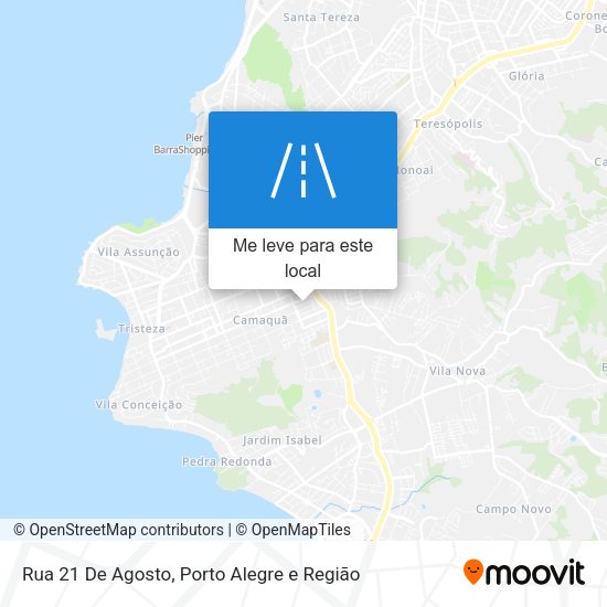 Rua 21 De Agosto mapa