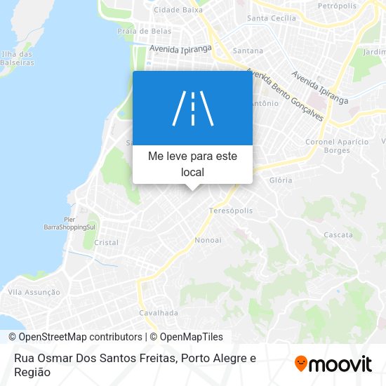 Rua Osmar Dos Santos Freitas mapa