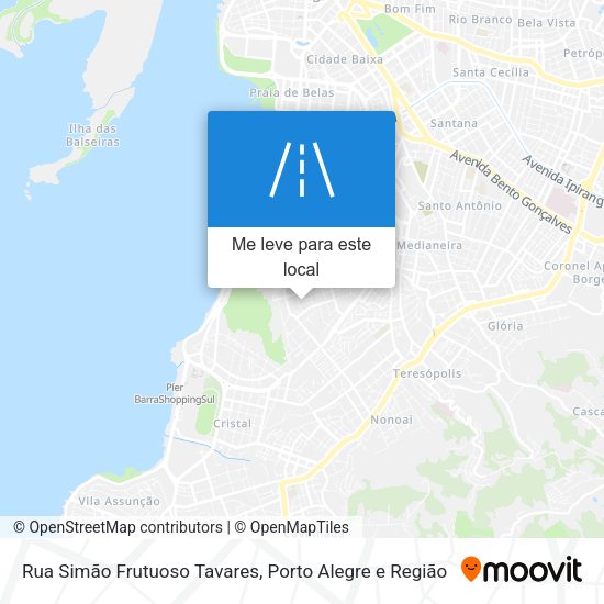Rua Simão Frutuoso Tavares mapa