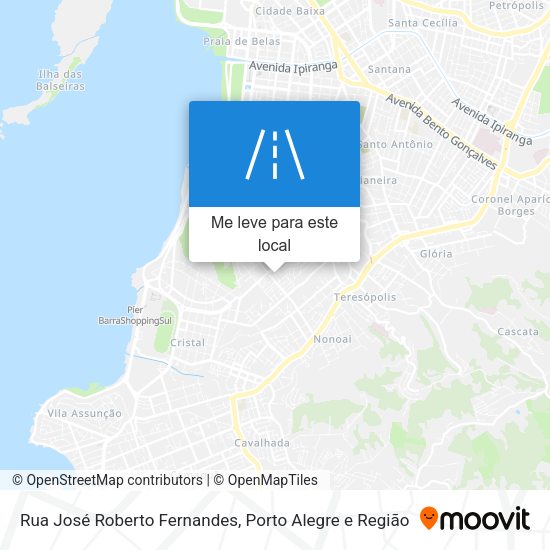 Rua José Roberto Fernandes mapa