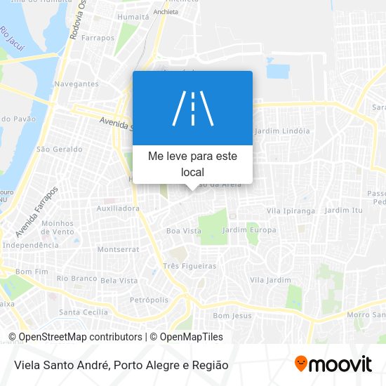 Viela Santo André mapa