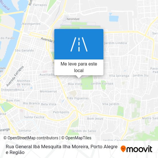 Rua General Ibá Mesquita Ilha Moreira mapa