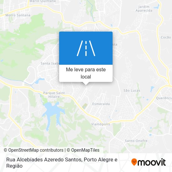Rua Alcebíades Azeredo Santos mapa