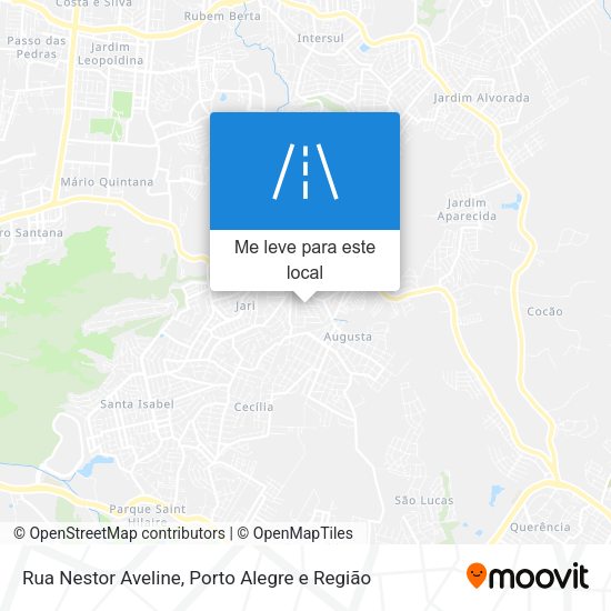 Rua Nestor Aveline mapa