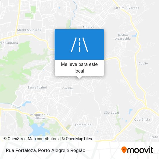 Rua Fortaleza mapa
