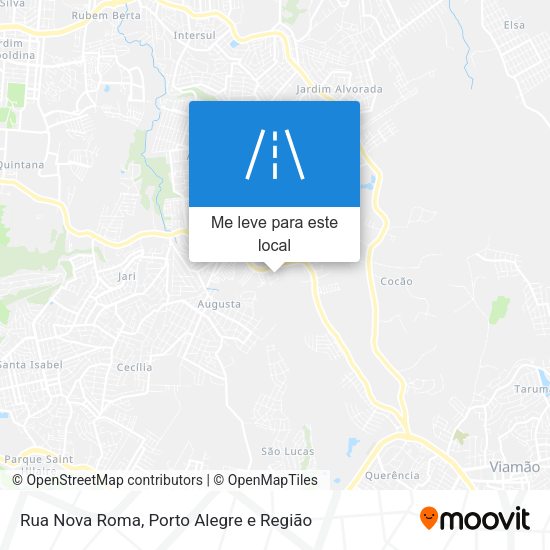 Rua Nova Roma mapa
