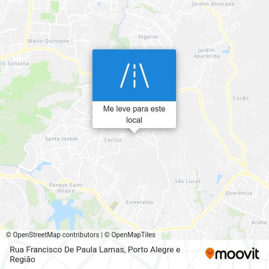 Rua Francisco De Paula Lamas mapa