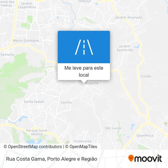 Rua Costa Gama mapa