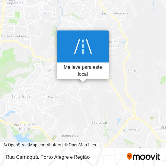Rua Camaquã mapa