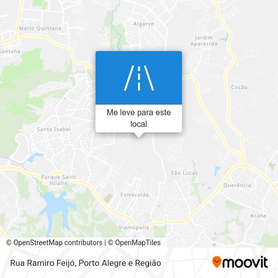 Rua Ramiro Feijó mapa