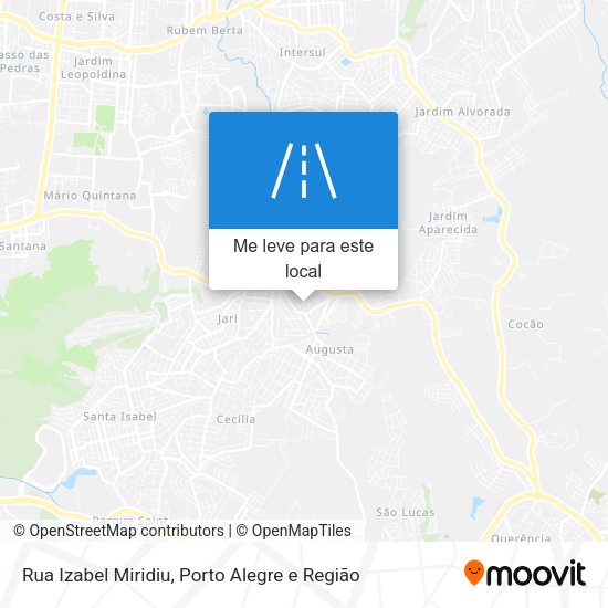 Rua Izabel Miridiu mapa