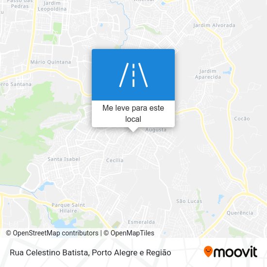 Rua Celestino Batista mapa