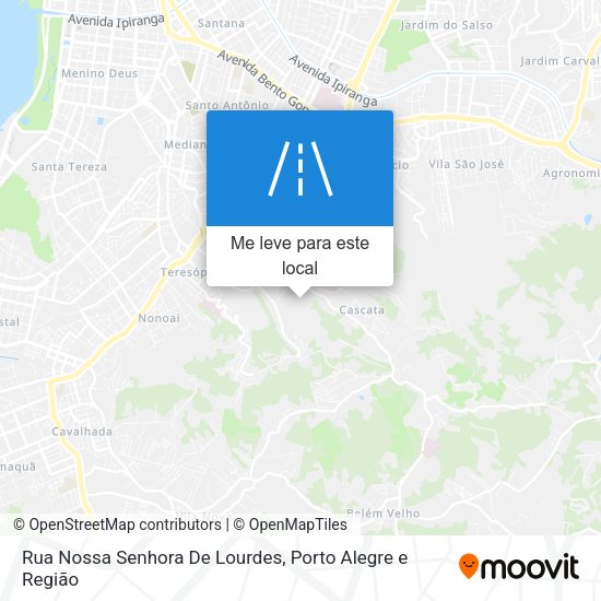 Rua Nossa Senhora De Lourdes mapa