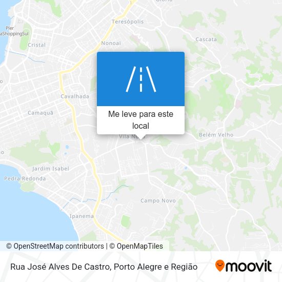 Rua José Alves De Castro mapa