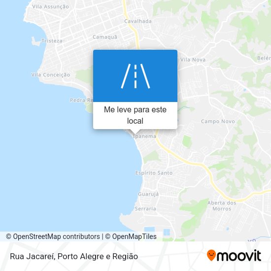 Rua Jacareí mapa