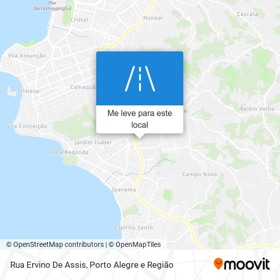Rua Ervino De Assis mapa
