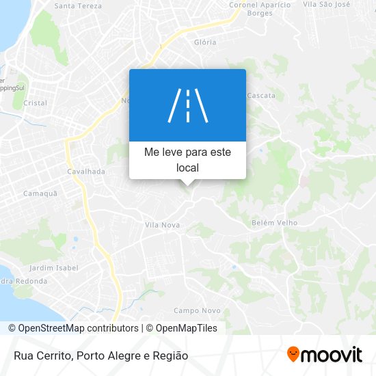 Rua Cerrito mapa