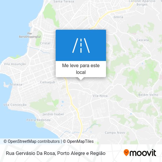 Rua Gervásio Da Rosa mapa