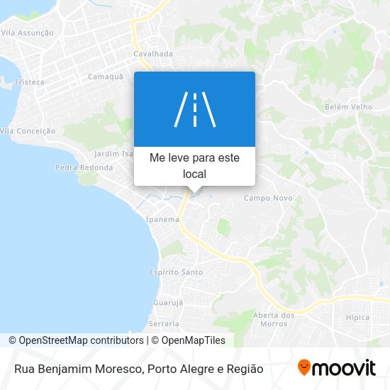 Rua Benjamim Moresco mapa