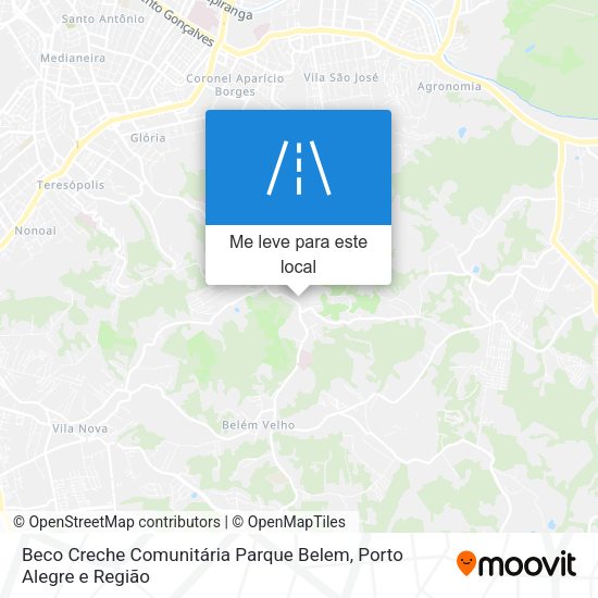 Beco Creche Comunitária Parque Belem mapa