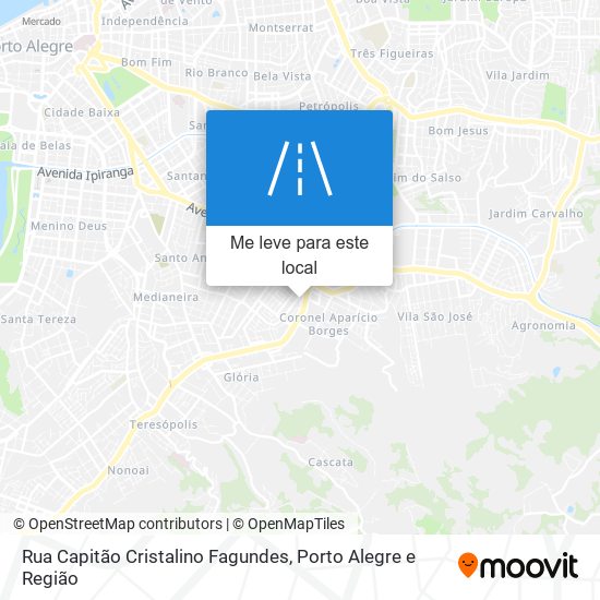 Rua Capitão Cristalino Fagundes mapa