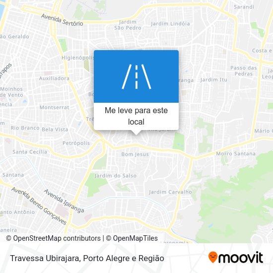 Travessa Ubirajara mapa
