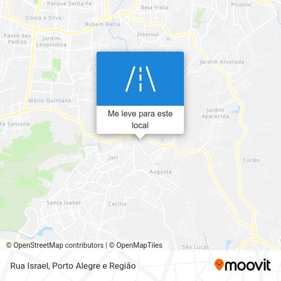 Rua Israel mapa