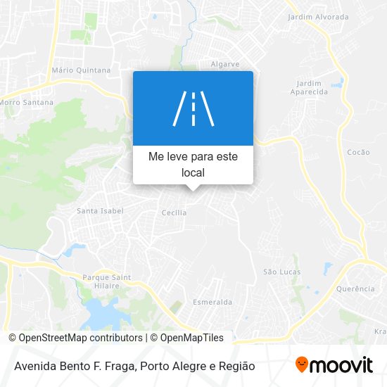 Avenida Bento F. Fraga mapa