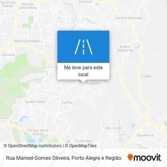 Rua Manoel Gomes Oliveira mapa