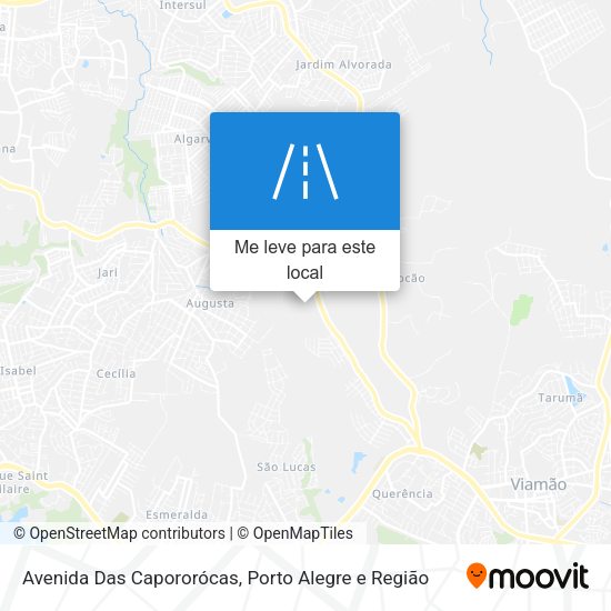 Avenida Das Capororócas mapa