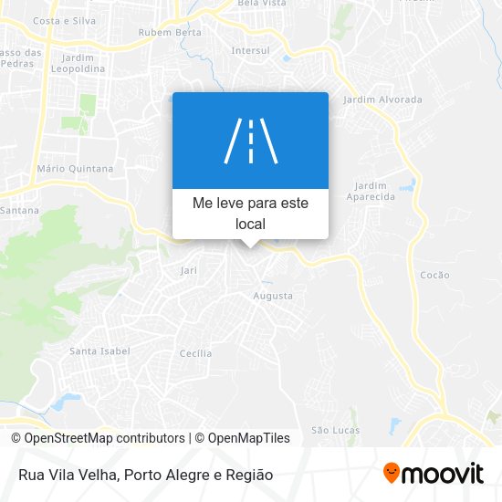 Rua Vila Velha mapa