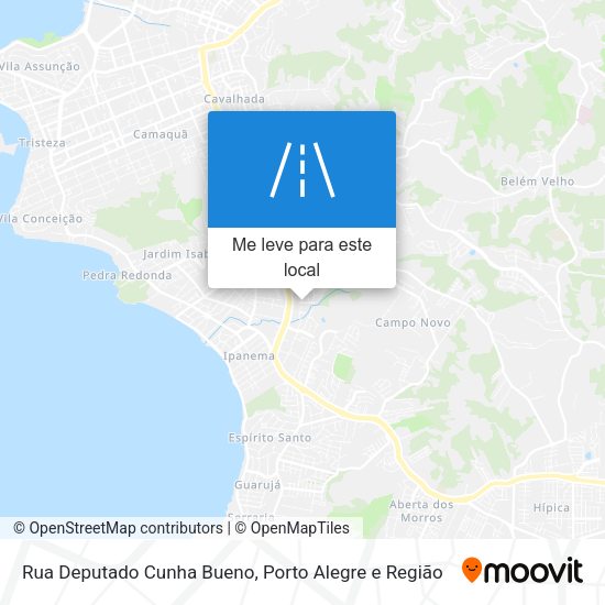 Rua Deputado Cunha Bueno mapa