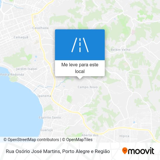 Rua Osório José Martins mapa