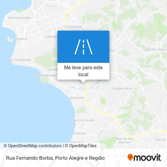 Rua Fernando Borba mapa