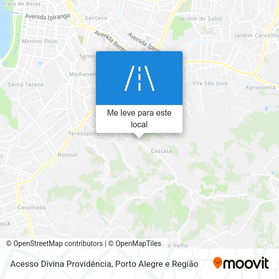 Acesso Divina Providência mapa