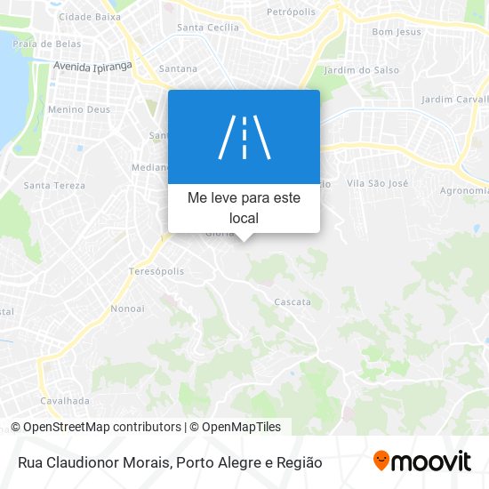 Rua Claudionor Morais mapa